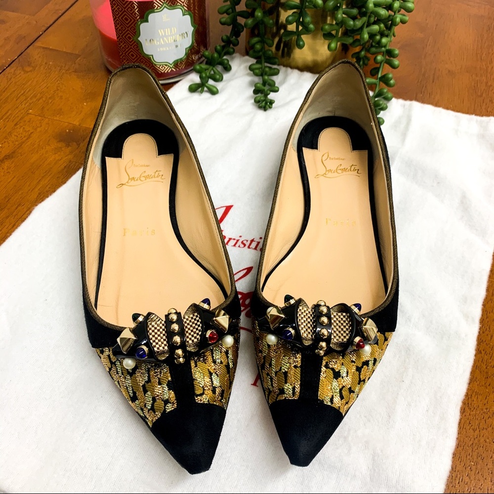 **SOLD** Christian Louboutin Tudor Young Flats - Picture 2 of 12